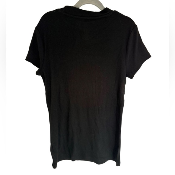 E. Black Tee Shirt size S NWT - Picture 2 of 2